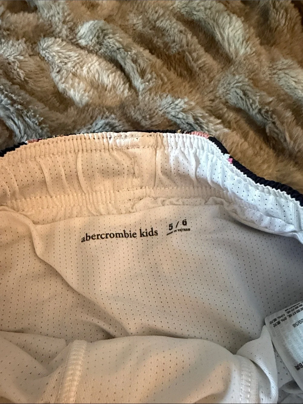 abercrombie kids Navy Novelty Burger & Fries Swim Shorts